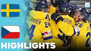 Sweden vs Czech | Highlights | U20 World Juniors Championship Semi Final 04-01-2024