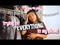 trying on EVERYTHING in my closet (back to school declutter) | Vanessa Nagoya