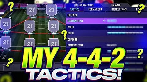 MY 4-4-2 IN-DEPTH CUSTOM TACTICS! FIFA 21 Ultimate Team