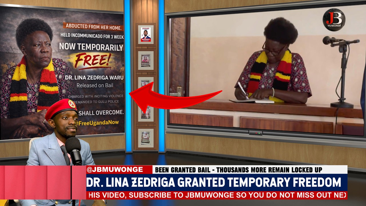Breaking: Bobiwine's Deputy President, Dr Lina Zedriga Granted Temporay Freedom