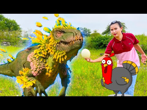 Video Changcady vào thế giới khủng long tìm kiếm gà tây, gặp... - youtube