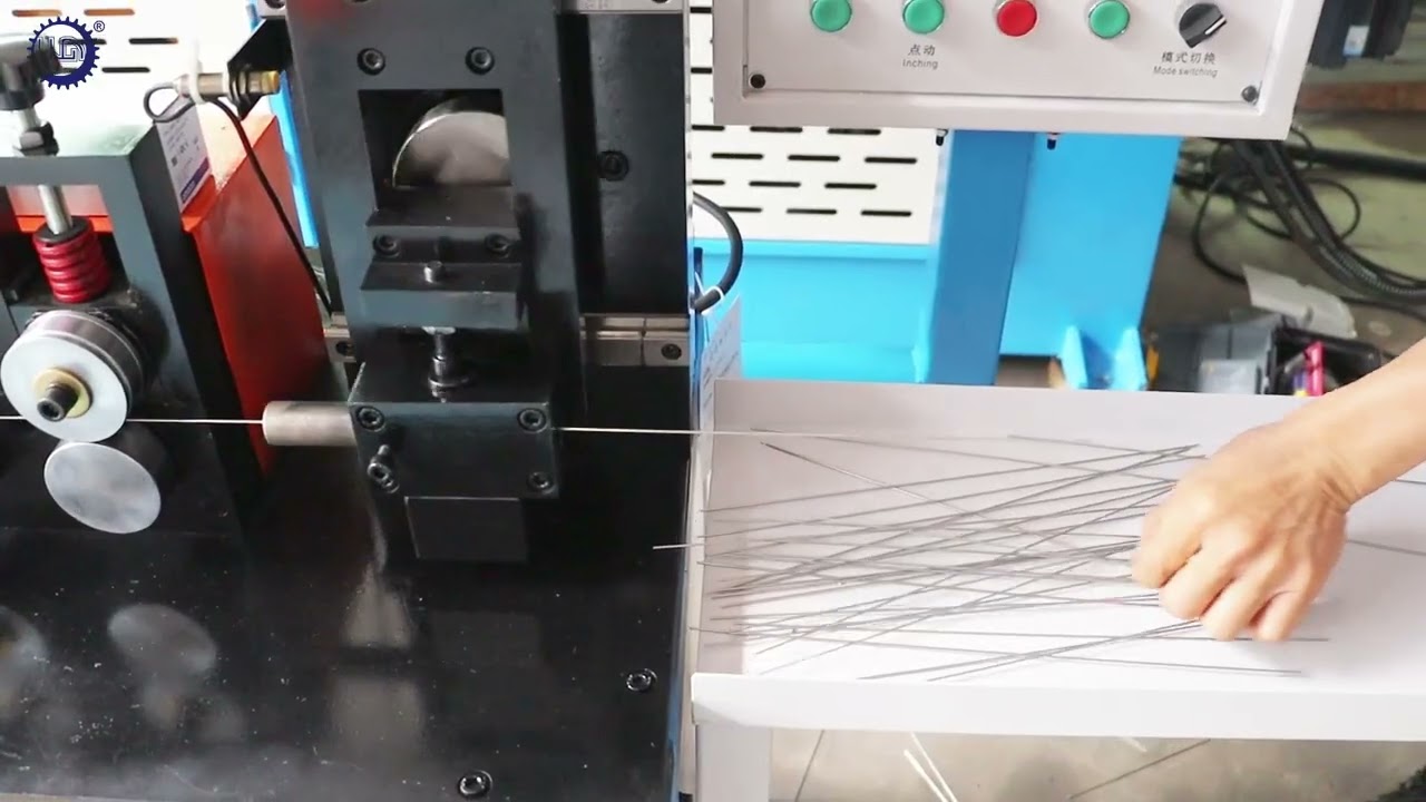 CNC Servo Motor Driven Metal Wire Straightening and Cutting Machine for Wire Dia. 1.5-4.0mm