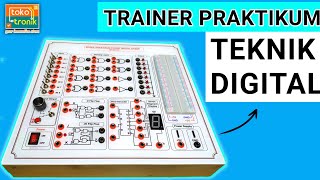 TRAINER ELEKTRONIKA DASAR BELAJAR GERBANG LOGIKA, FLIP FLOP, DECODER DENGAN TRAINER KIT DIGITAL