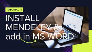 Cara instal Mendeley &amp; Add In ke MS Word , Step by step