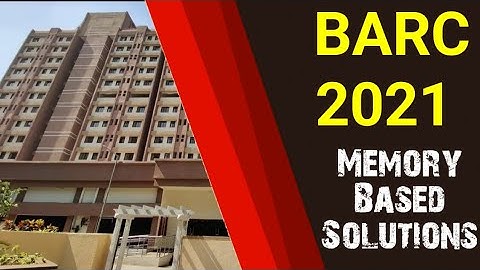 BARC Physics 2021 Solutions| 23 September 2021 Memory Based||✓