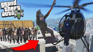 GTA 5 Mod Zombie Tấn Công Thanh Niên Đu Càng Máy Bay Chạy Trốn Siêu Nguy Hiểm screenshot 4