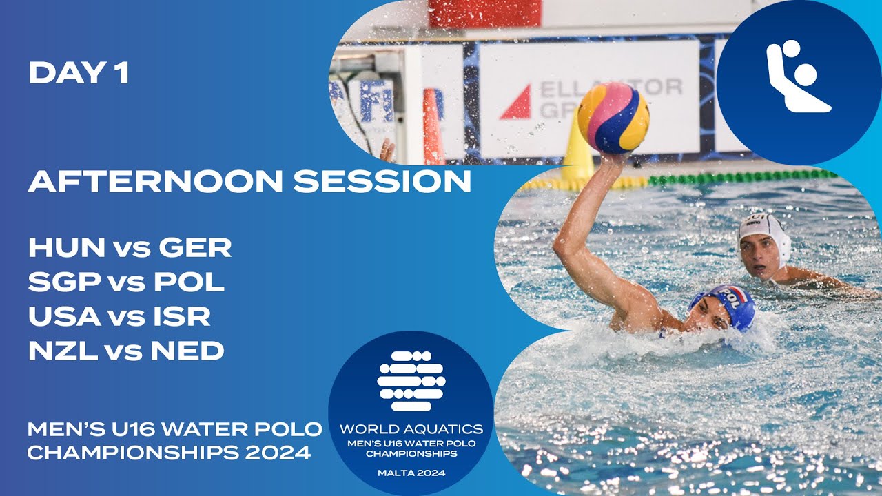 Afternoon Session Pool A Day 1 World Aquatics Men’s U16 Water