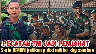 SERGEANT HENDRI ESCAPES TNI-POLRI SURROUNDING, THEN TAKES HOSTAGE AND SHOT ONE MILITARY POLICE ME...