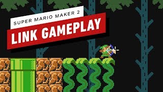 Super Mario Maker 2: Exploring a Zelda-Style Dungeon As Link - Gameplay