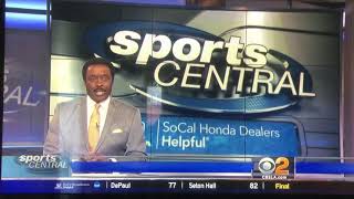 KCBS CBS 2 “Sports Central” Sunday Night open February 18, 2018