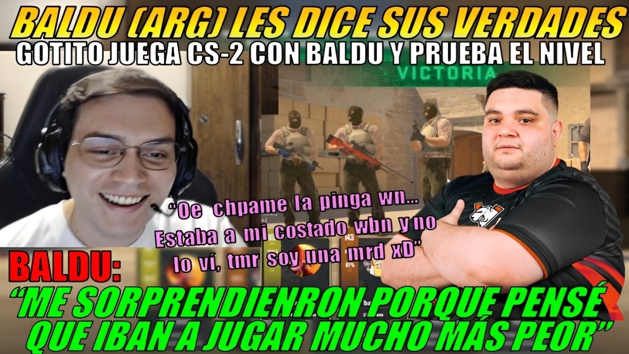 😂MATTHEW juega con BALDU de ARG | Prueba el NIVEL de ARG | BALDU dice que JUGÓ a su 10%😂