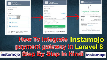 How To Integrate Instamojo payment gateway in Laravele 8 Step By Step In Hindi | Instamojo integrate
