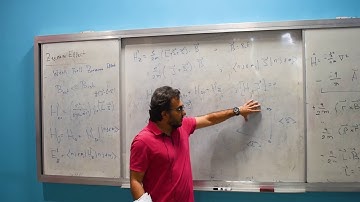 Zeeman effect: Hydrogen atom in a constant magnetic field (II): Quantum Mechanics III #4.2 | ZC OCW