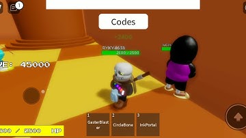 Showcasing 3D Ink Sans on Determined World (ROBLOX)