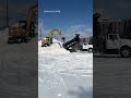 Workers clear snow on University of Kentucky's campus
