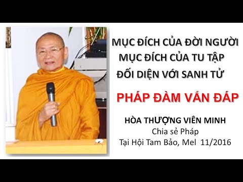 Video Mục đích Tu Tập là thấy ra Sự Thật - Mục đích của đời... - youtube