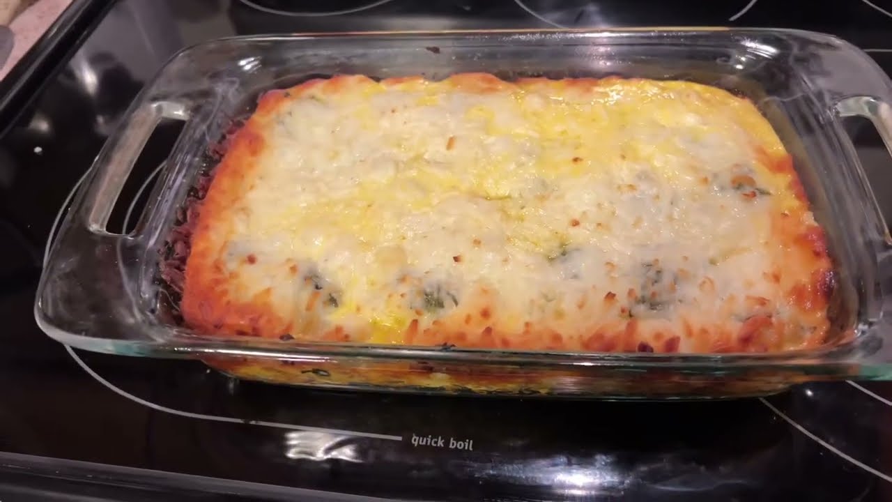 Easy  Breakfast Casserole Recipe /  Low Carb and Absolutely Scrumptious!