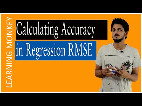 Calculating Accuracy in Regression RMSE || Lesson 42 || Machine Learning || Learning Monkey ||