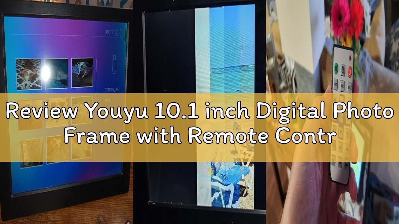 Review Youyu 10.1 inch Digital Photo Frame with Remote Control, Smart Digital Picture Frame with Lar