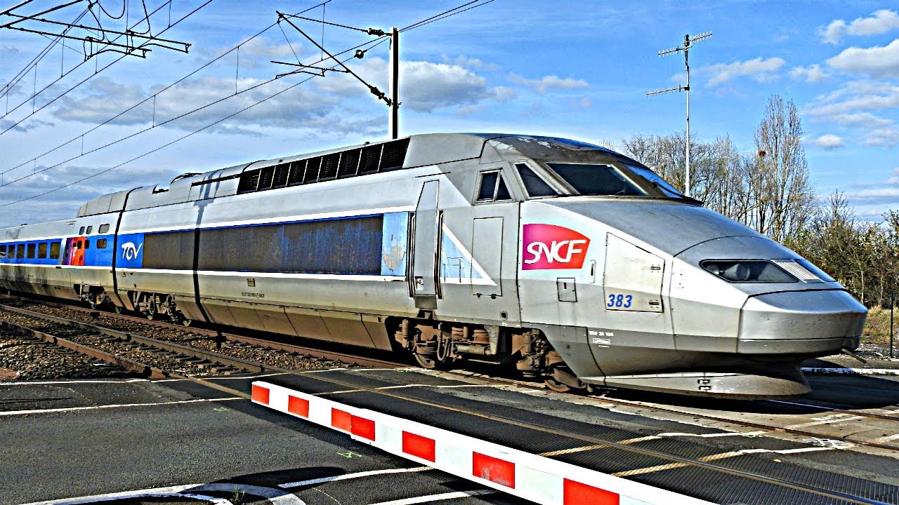 Compilation   Trains SNCF TGV TER Intercits OUIGO autour du Mans