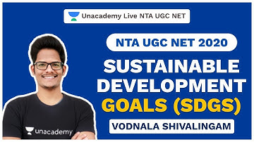 NTA UGC NET |Sustainable Development Goals (SDGs) |Commerce | Vodnala | Unacademy Live