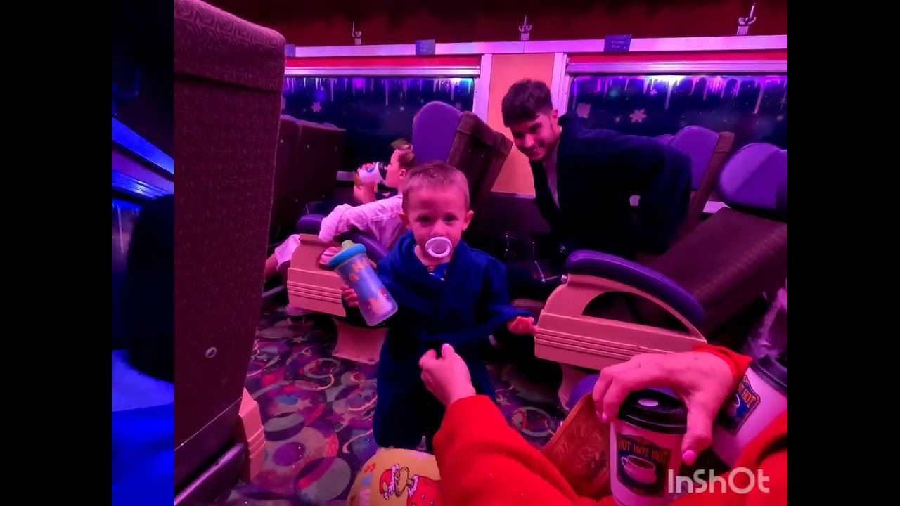 Pt 2  Polar Express train ride , Oklahoma Railway Museum 