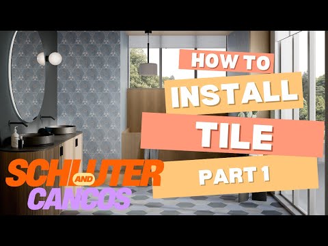Tile Installation With Schluter Systems Available At Cancos Tile, Part 1