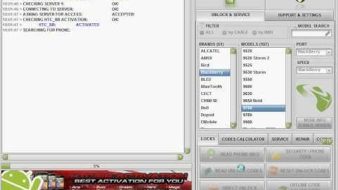 BlackBerry 9700 Unlock with Micro-Box Read Code