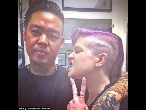 Video: Kelly Osbourne shocked with a tattoo on her head