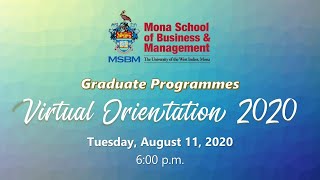MSBM Graduate Programmes Virtual Orientation 2020