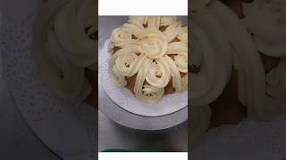 Indulge in pure bliss with our heavenly frosting bundt cake! ✨ #bundtcake #cakefrosting #shortsvideo