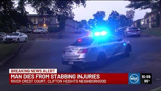 Man dead after stabbing in Louisville’s Clifton Heights neighborhood