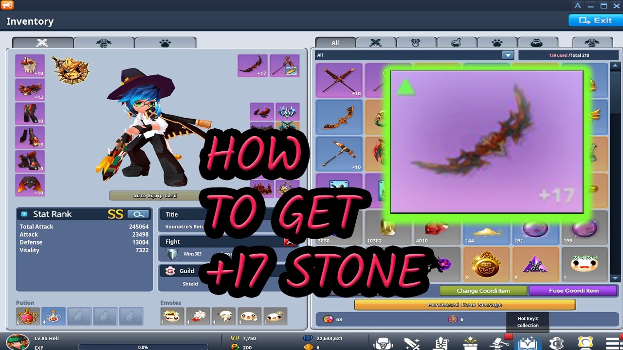 Grand Chase Classic How To Get A +17 Reinforcement - YouTube