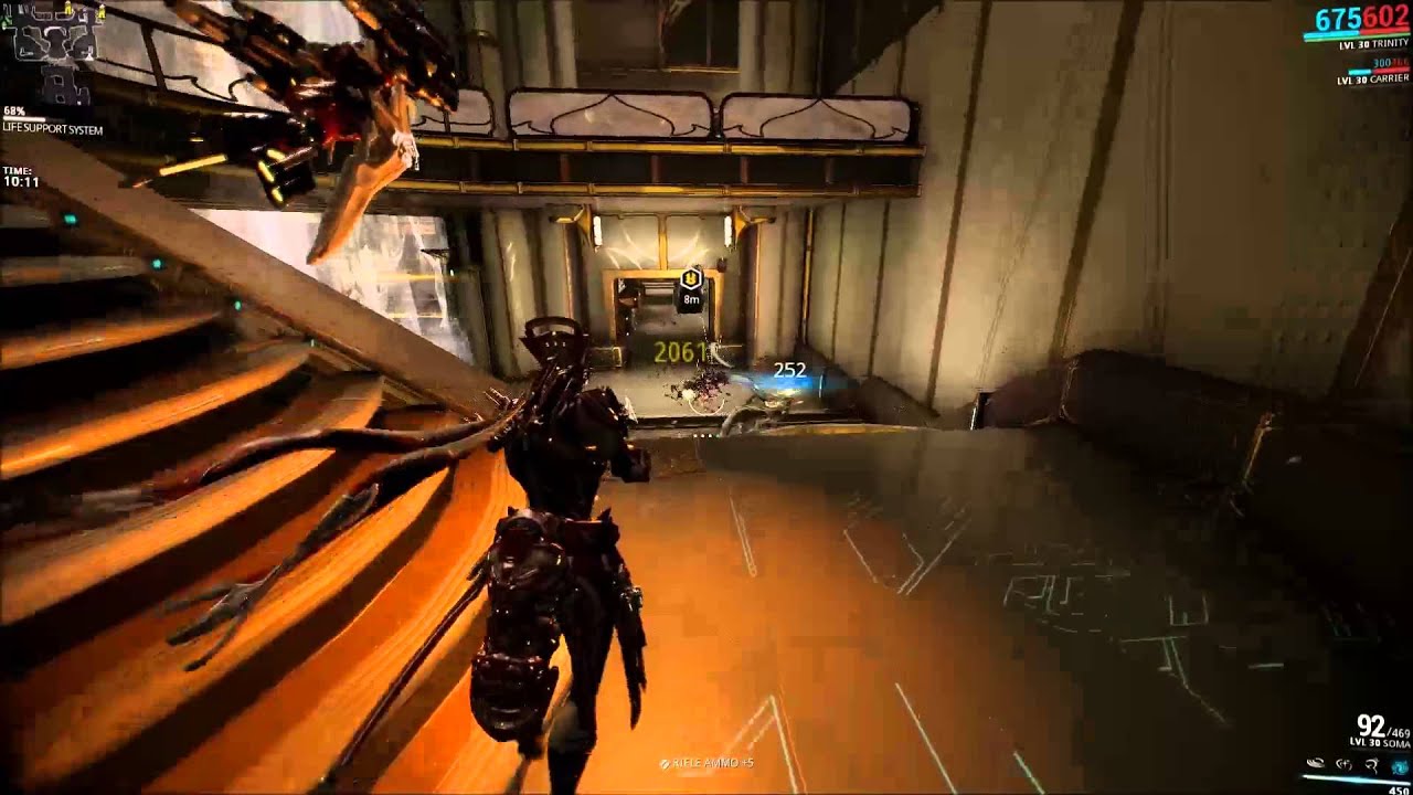 Warframe Tower 3 Survival Solo with Trinity post Blessing