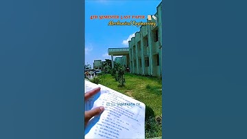 Semester Exam end 🔚 | 4th semester | Mechanical engineering #ytshorts #bteup #semester