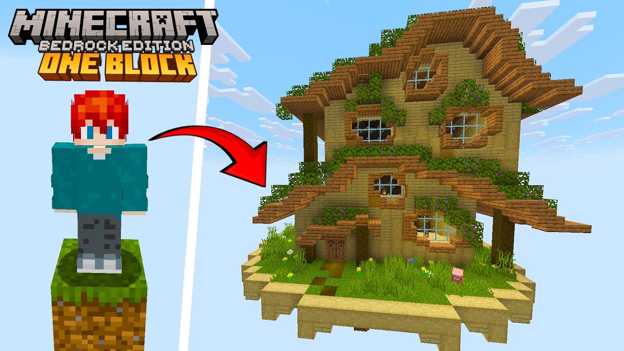 The PERFECT Start To Minecraft One Block Bedrock Edition! - YouTube
