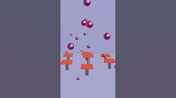 Balls Bouncing on Springs - Blender 3D Animation