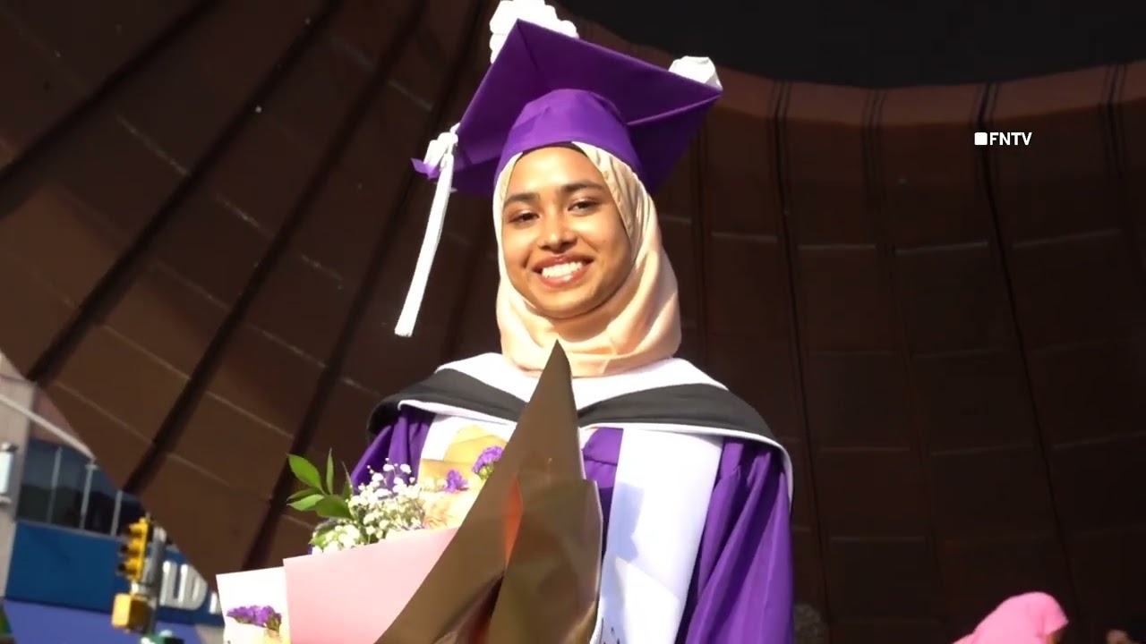 Hunter College Graduates WALK OUT in Protest at Barclays Center - BROOKLYN