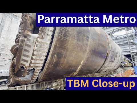 Parramatta Metro Station Open Day with close-up views of TBM Dorothy - Sydney Metro West Project