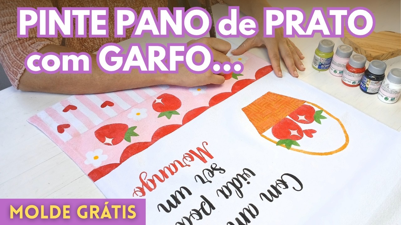 PINTEI MORANGOS DO AMOR! Como Eu Fiz a Cestinha Vai te SURPREENDER!