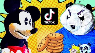 Mickey Mouse Puppet Reacts To Funny Tiktok Dances? Mickey Vs Angry Panda?