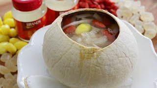 Bird’s Nest Steamed In Young Coconut   椰青炖燕窝