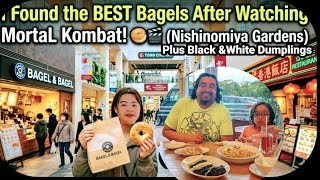 I Found the BEST Bagels After Mortal Kombat! 🥯🎬 (Plus Black & White Dumplings!) screenshot 5