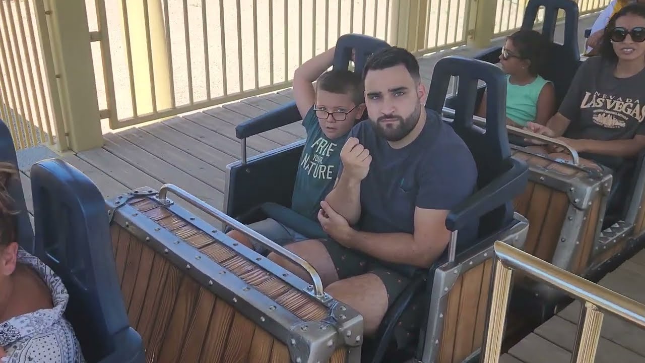 Wanted Dalton Zierer Force Kids Roller coaster Station Operations Off-Ride, Parc Spirou, France 2025