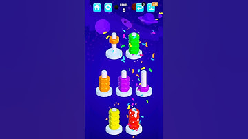 Nuts Sort Gameplay Level 8 🔥 #nutssort #nutssortmaster #shorts