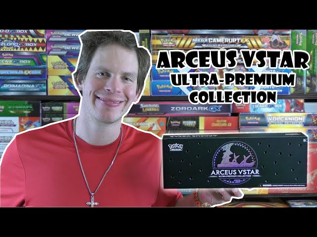 Pokemon TCG Arceus V + Arceus VSTAR Ultra-Premium Collection Metal Card  GameStop Exclusive 