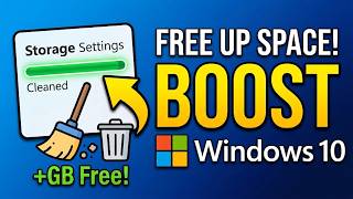How to Delete Temporary Files in Windows 10 (FREE Up Space & BOOST Speed FAST!)