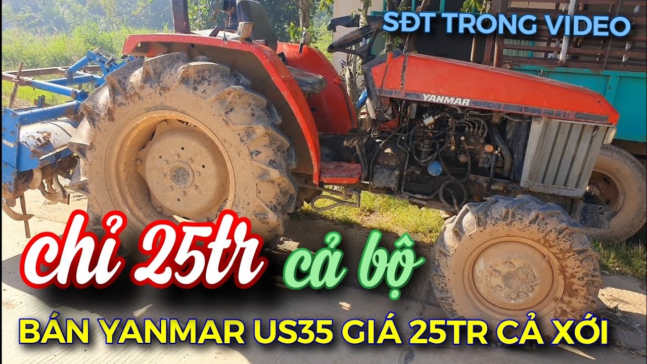 MÁY CÀY BÁN YANMAR US 35  , CẢ ĐẦU XỚI CHỈ 25TR , CƠ TOÀN BỘ MÁY CHƯA BUNG,  XE HOẠT ĐỘNG TỐT