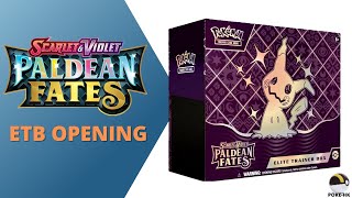 New English Set Is Here! Opening Paldean Fates Mimikyu ETB! - YouTube