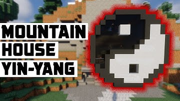 How to build Mountain House in a Yin-Yang style - Minecraft Tutorial #14